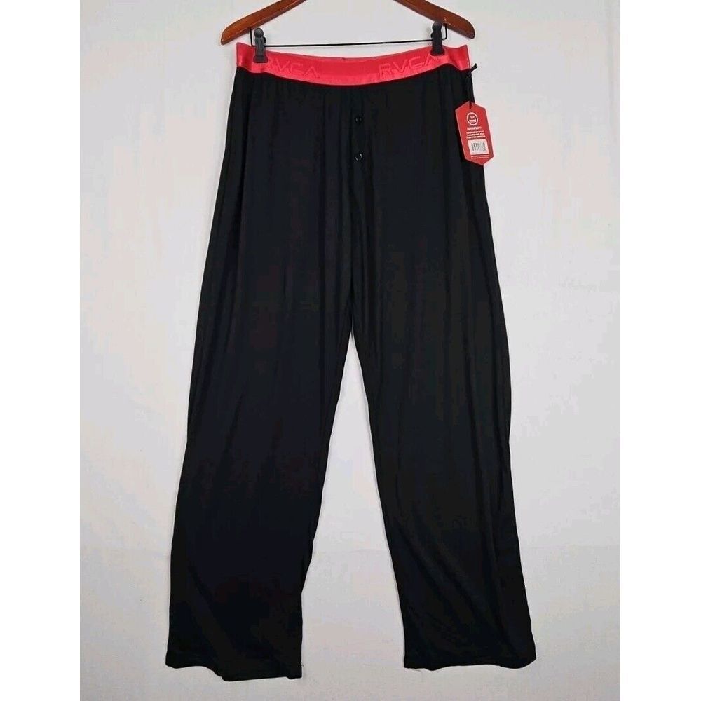 RVCA Loungewear Sleep Pants Men's Size XL Super Soft Black New